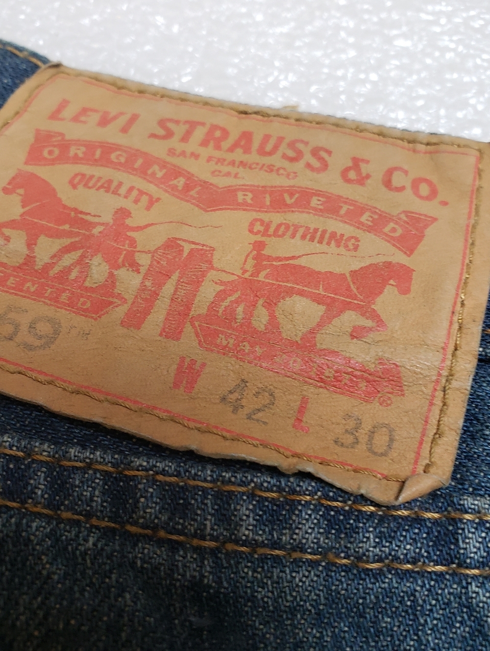 NWT Levi's 559 Jeans Men's 42x30  Relaxed Straight - Picture 13 of 14